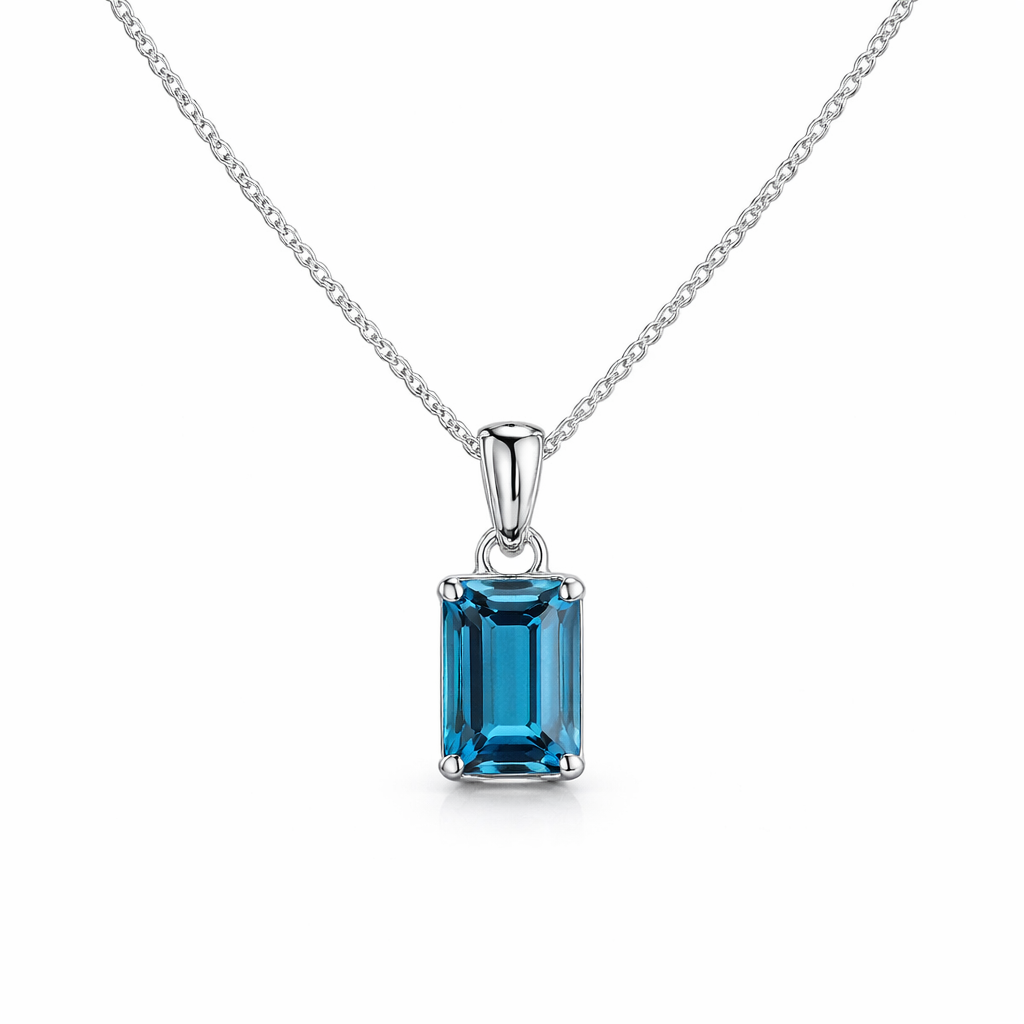 Colar Topázio London Blue