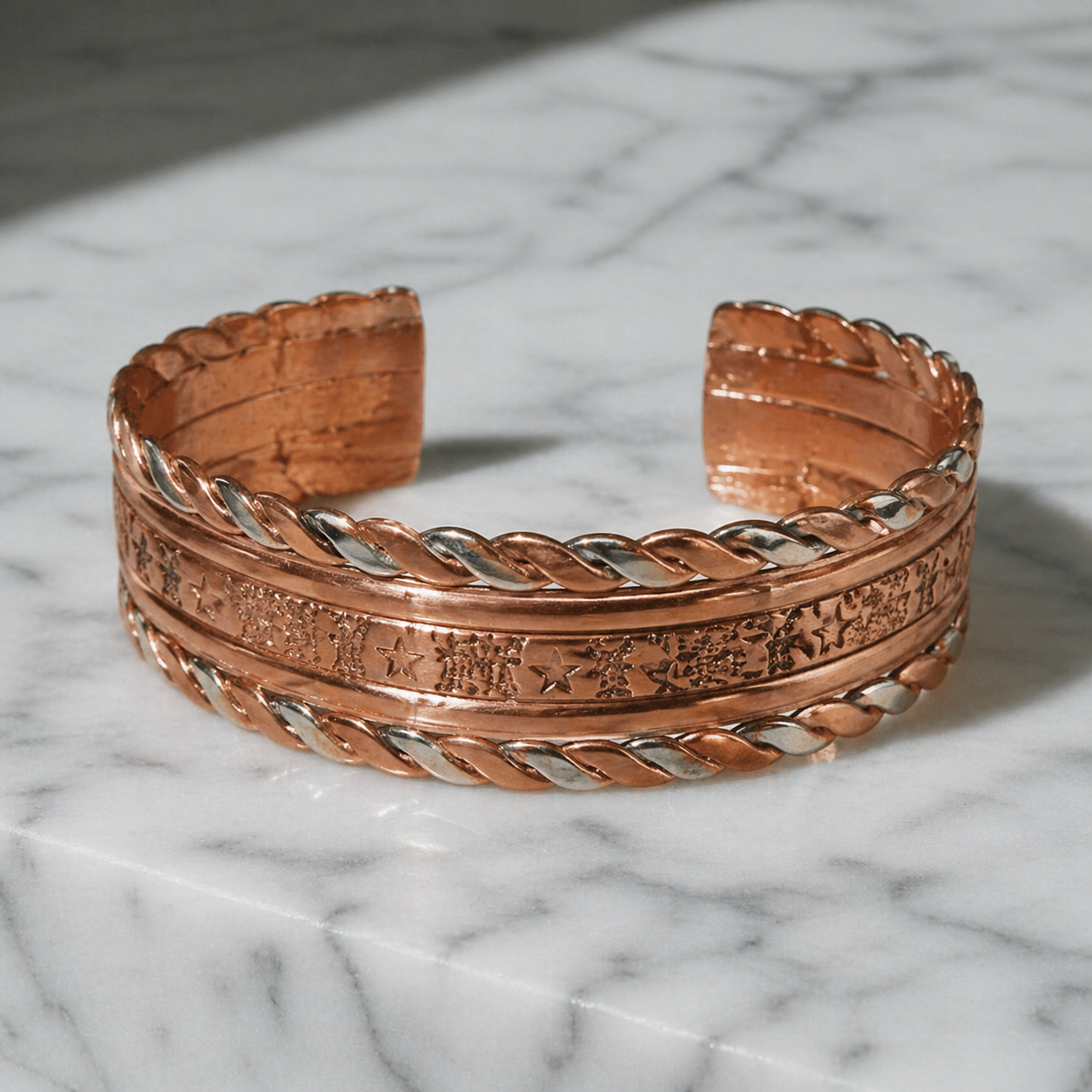 Pulseira em Cobre Puro e Polido