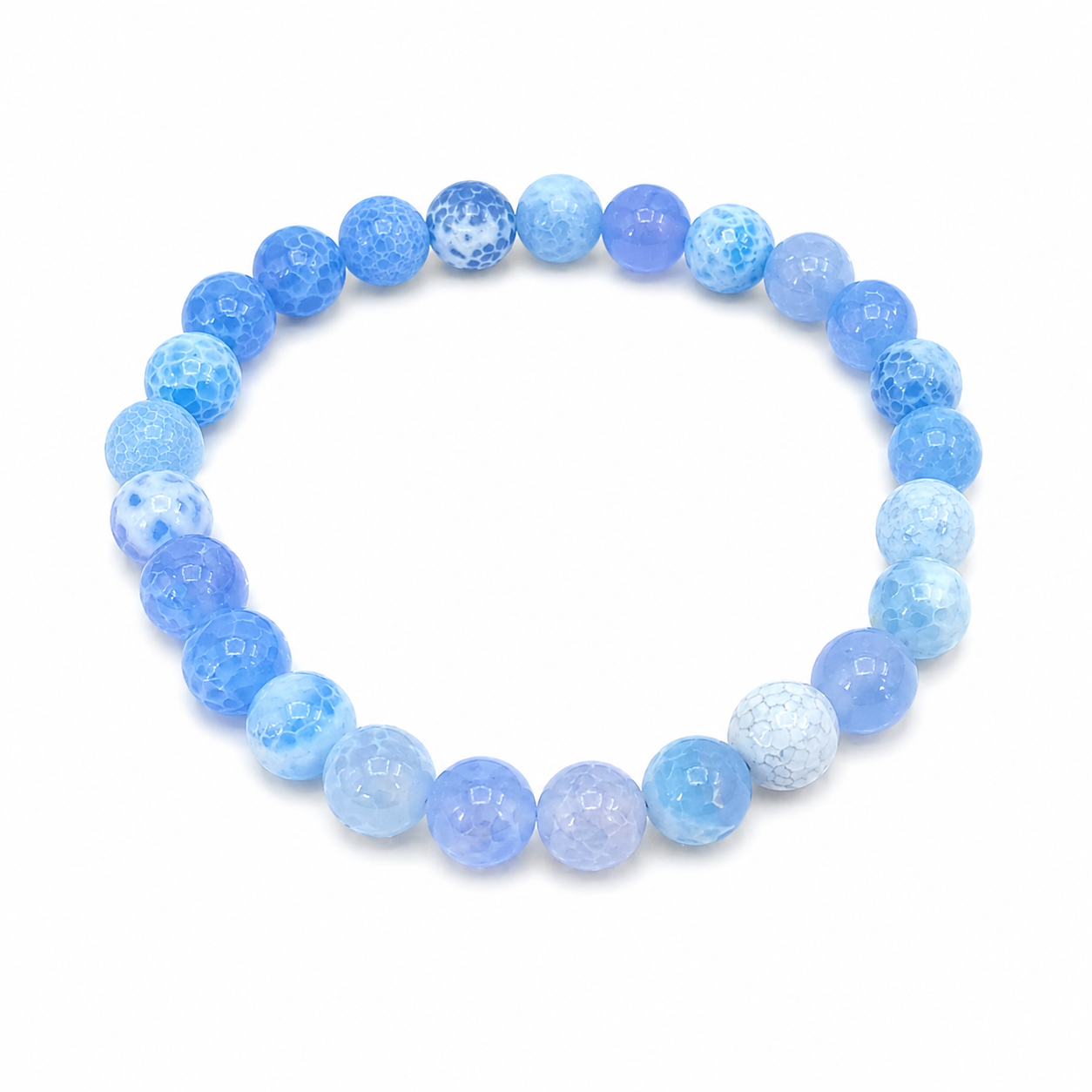 Pulseira em Ágata Azul Céu