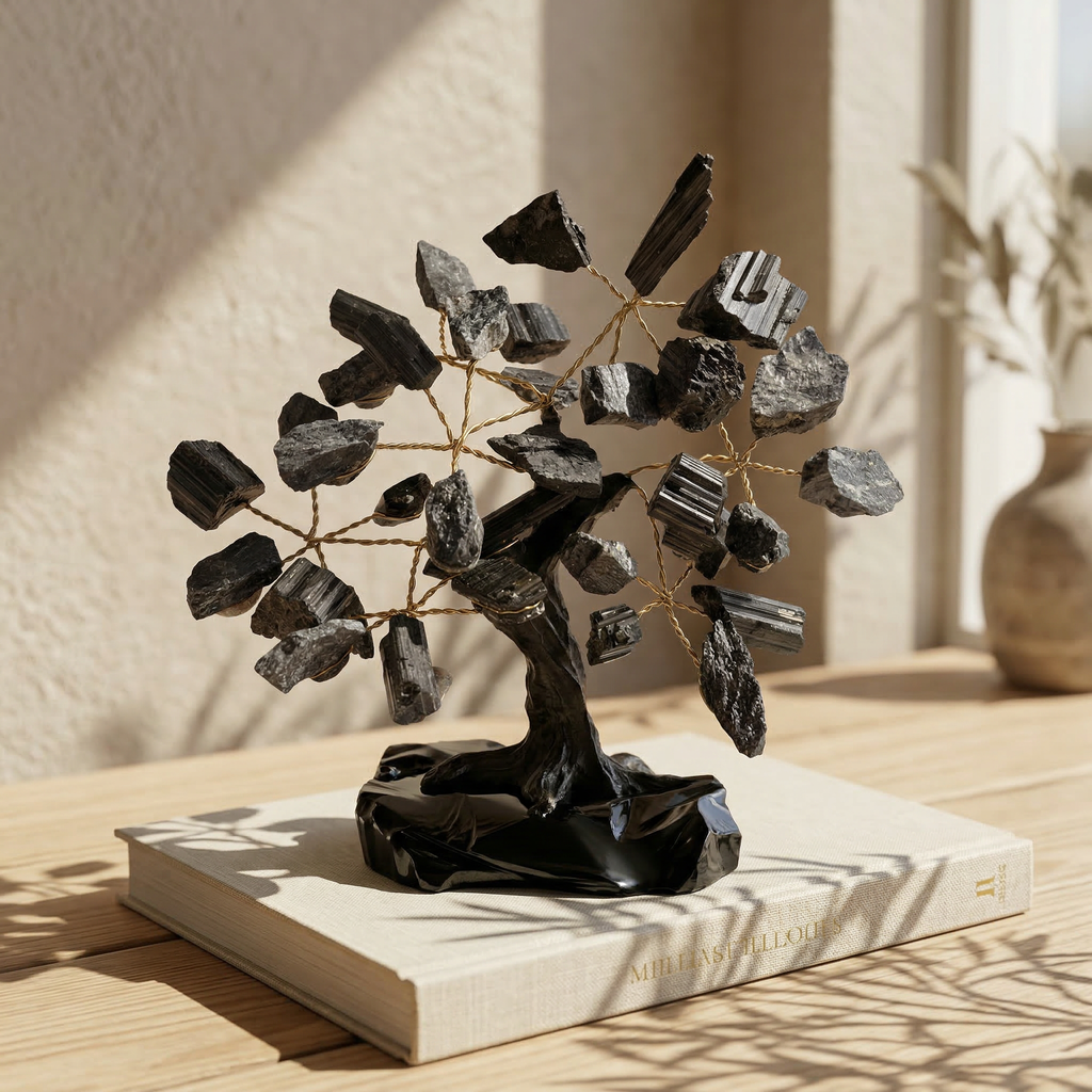 Árvore de Turmalina Negra Natural - 15 CM