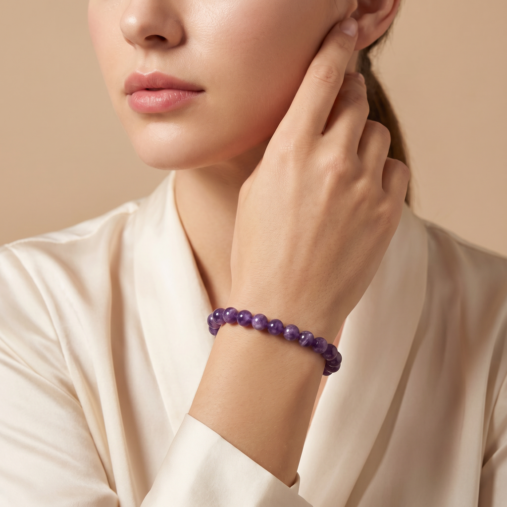Pulseira em Ametista Natural